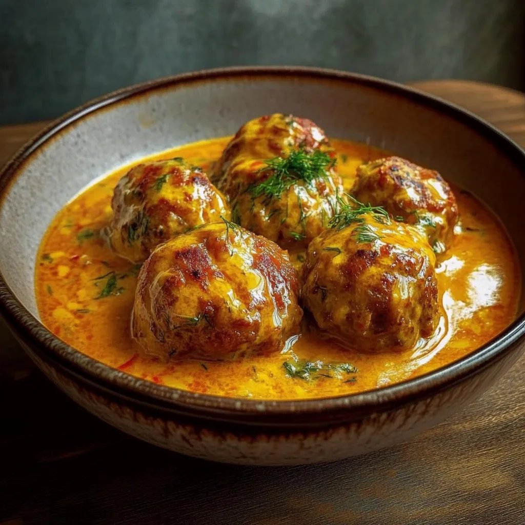 Linsenbällchen in Curry-Sauce