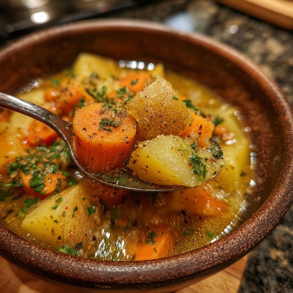 Möhren untereinander – Möhren-Kartoffeln-Eintopf