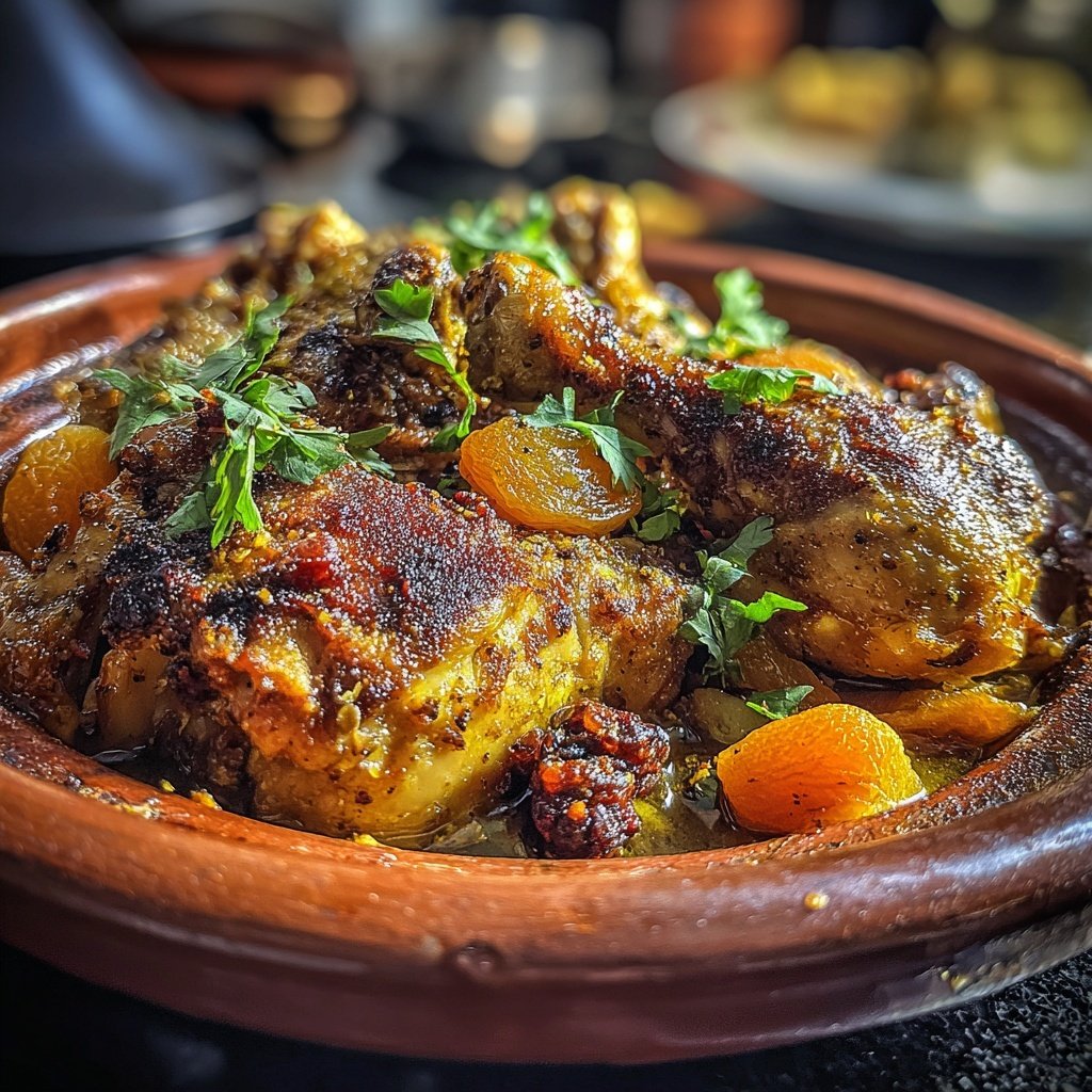 Internationale Küche Marokkanisches Hähnchen-Tagine