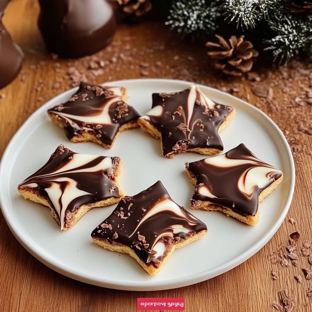 Plätzchen mit Schokolade verzieren