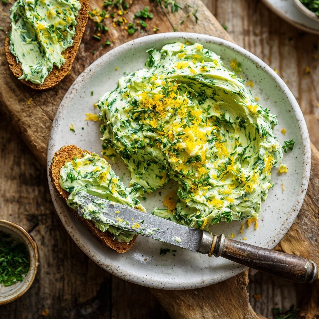 Kräuterbutter Mit Zitronen Abrieb