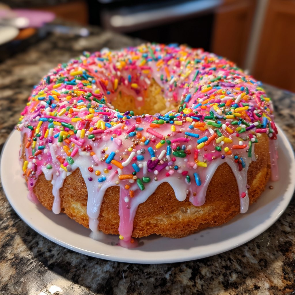 Geburtstagskuchen mit Streuseln
