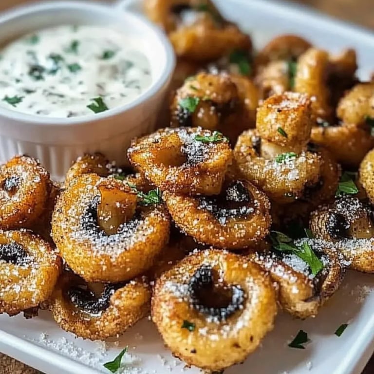 Air Fryer Ranch Mushrooms