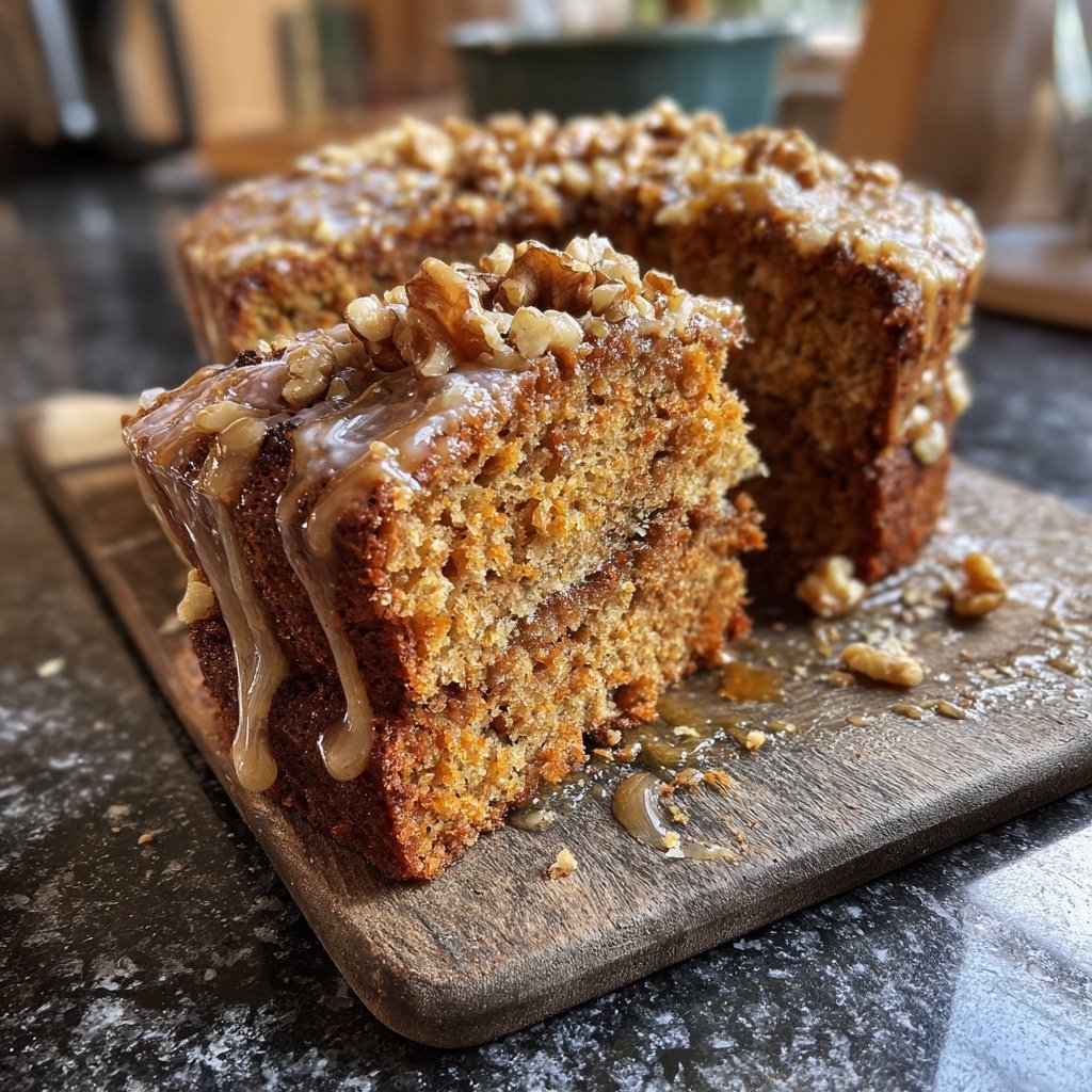 Karottenkuchen Mit Walnüssen Und Honig