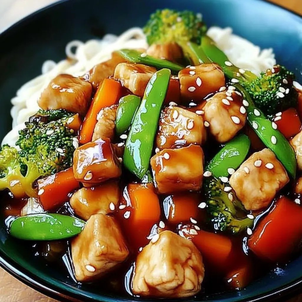 Teriyaki-Hähnchen mit Gemüse
