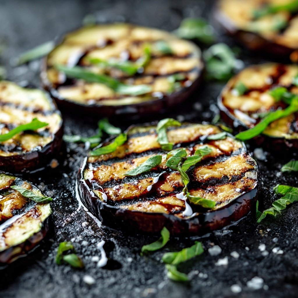 Gegrillte Auberginen Scheiben