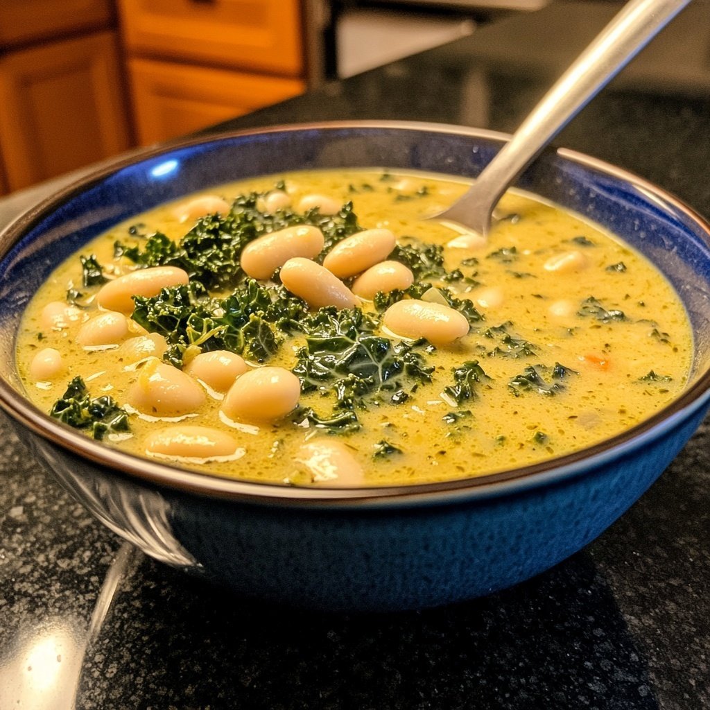 Toskanische Grünkohlsuppe mit weißen Bohnen